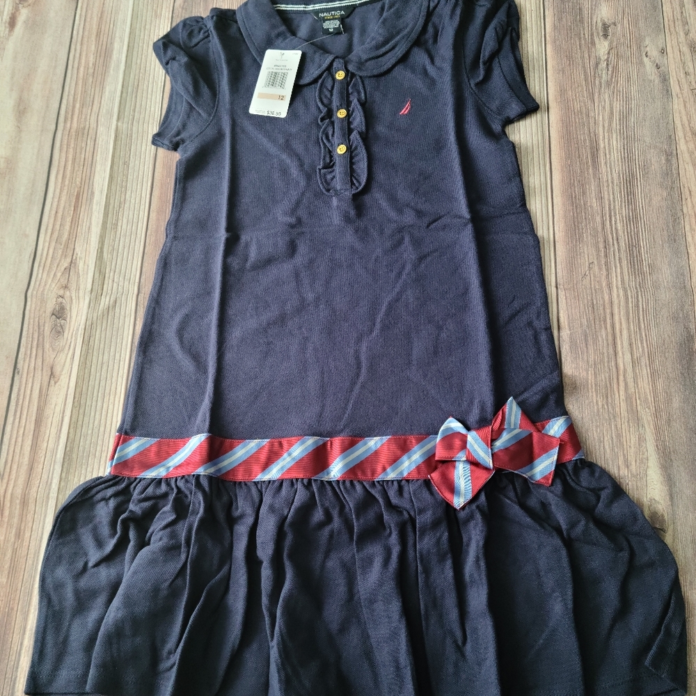 Nautica navy dress size 12, new with tags
